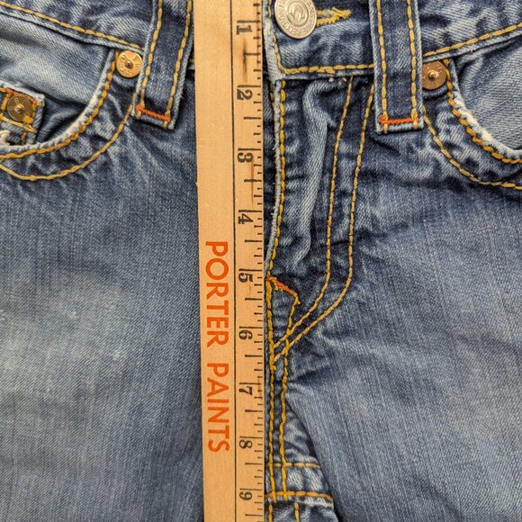 True Religion Jeans Mens 30 Straight Made in USA Distressed Zip Fly Horseshoe - Picture 6 of 16